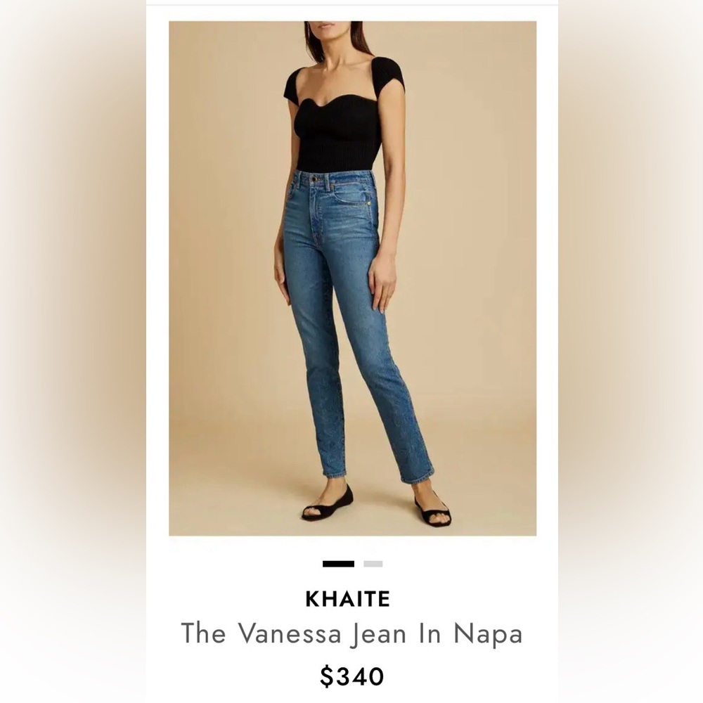 KHAITE The Vanessa Jean high waisted